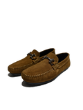 Tan suede leather Drivers with Buckle
