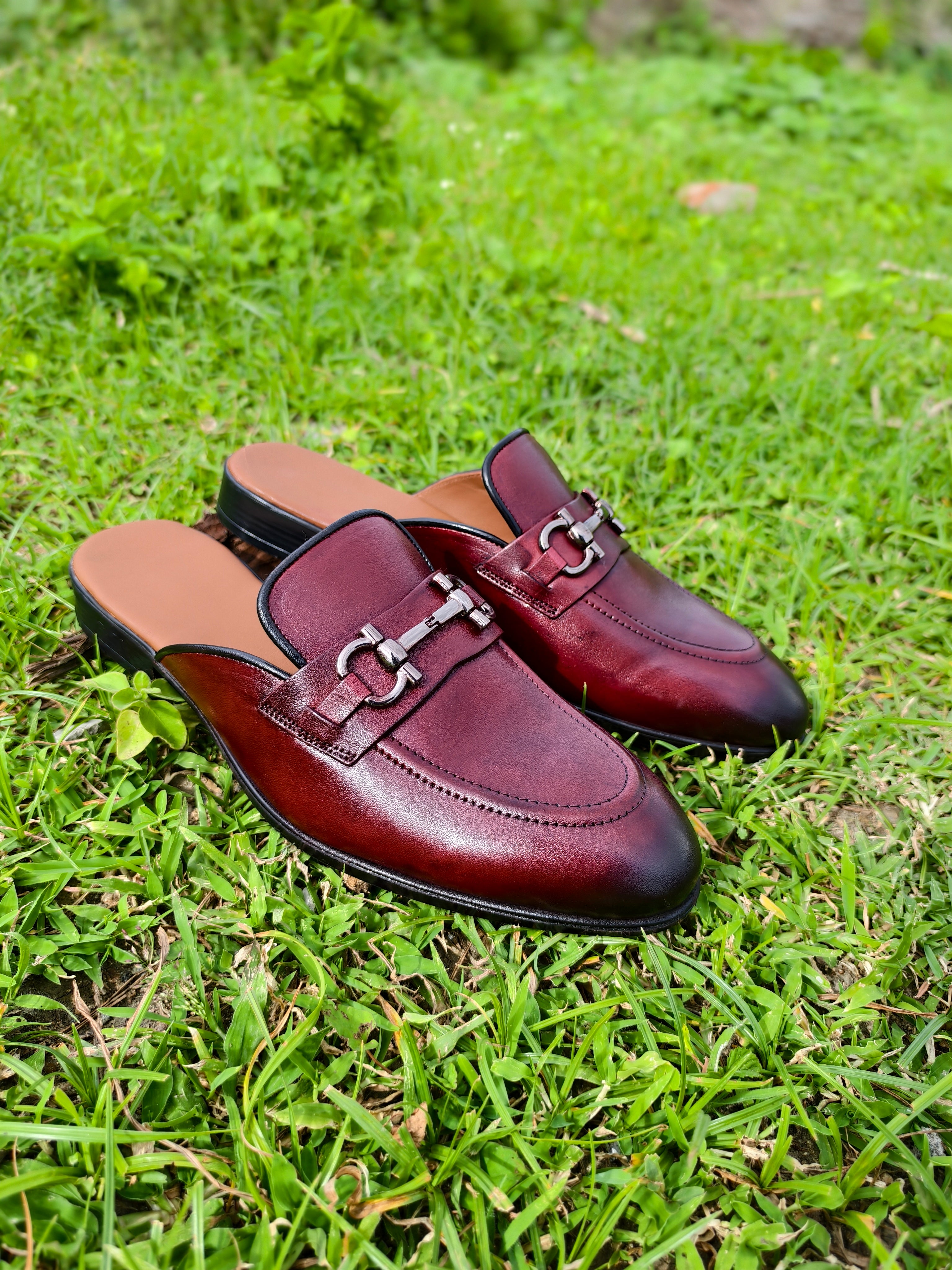 Mules Burgundy