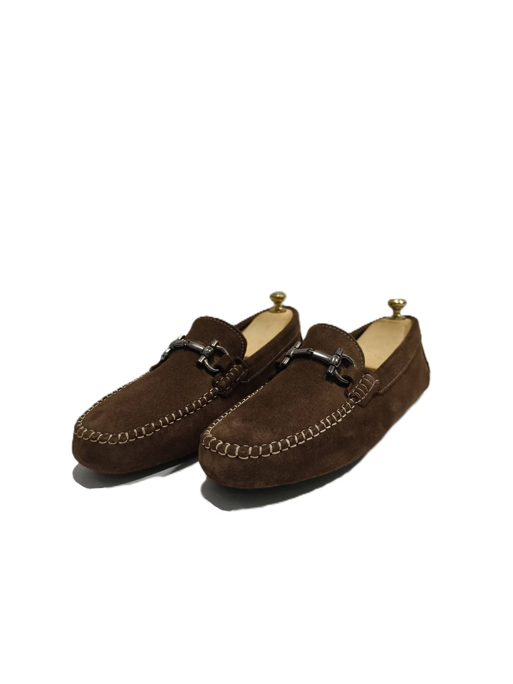 Brown Top Grain leather Drivers with Buckle