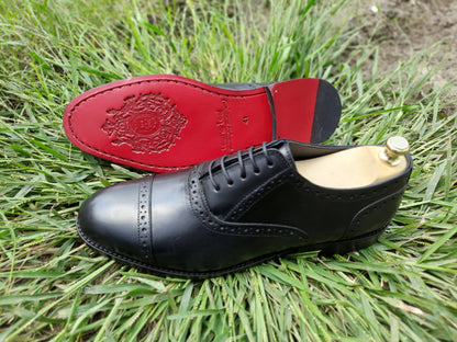 Brogue Oxford Toe Cap BLACK