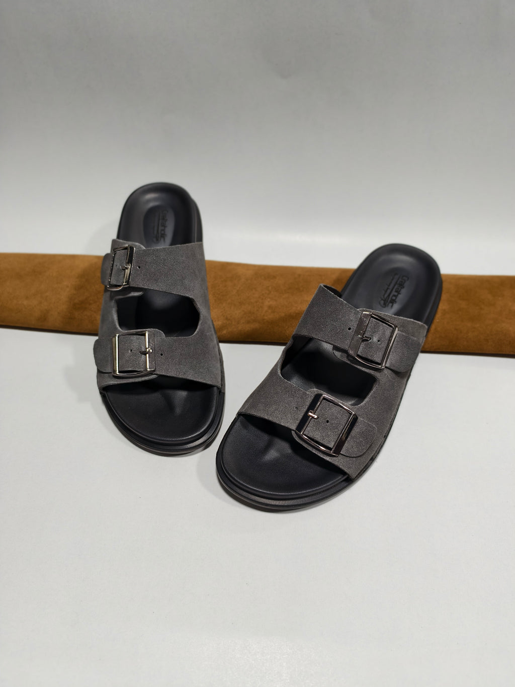 Belt -30 Grey Suede