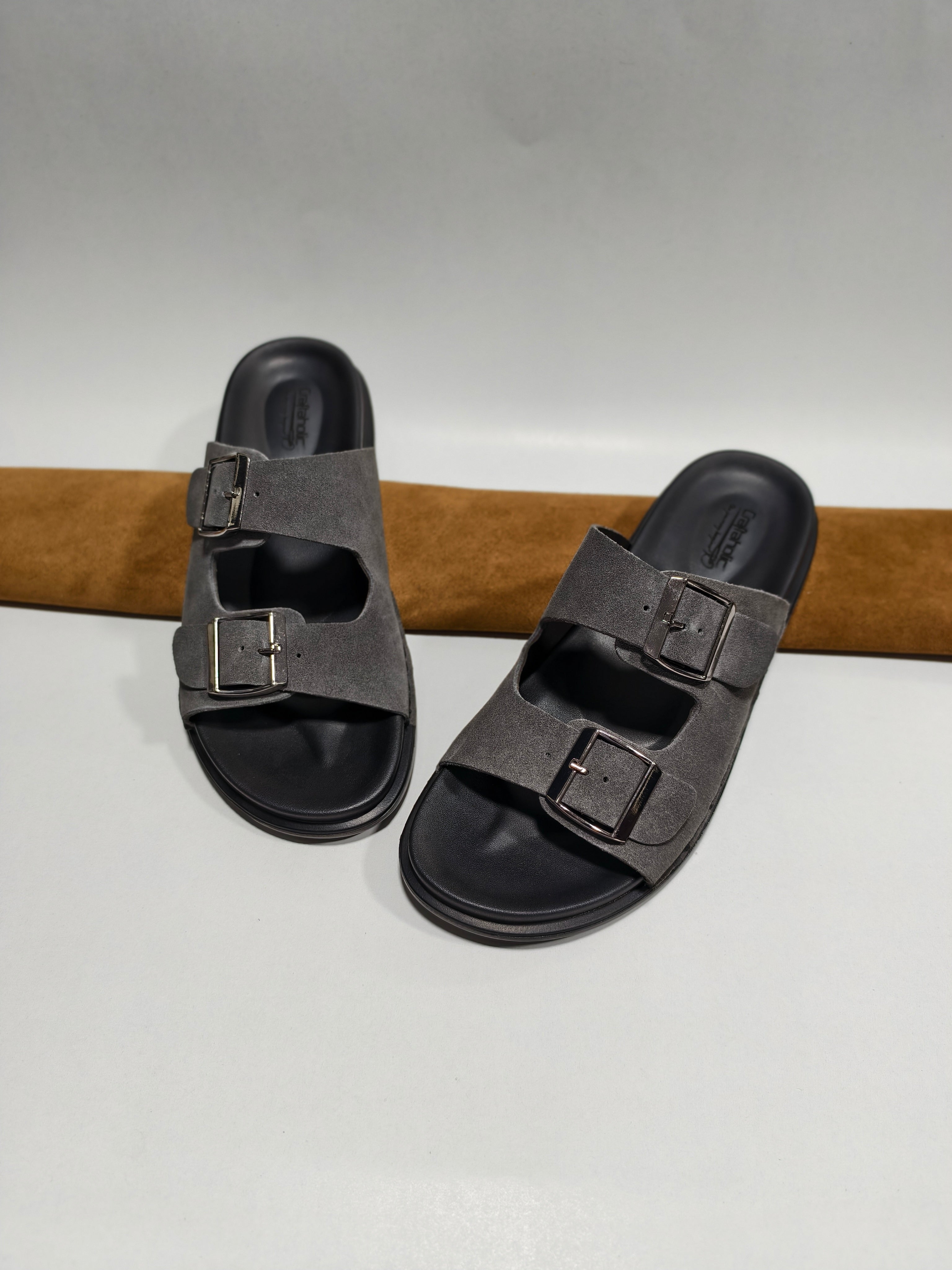Belt -30 Grey Suede