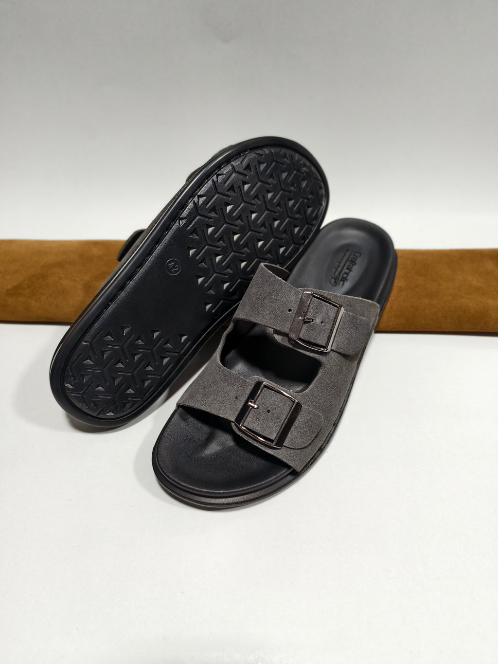 Belt -30 Grey Suede
