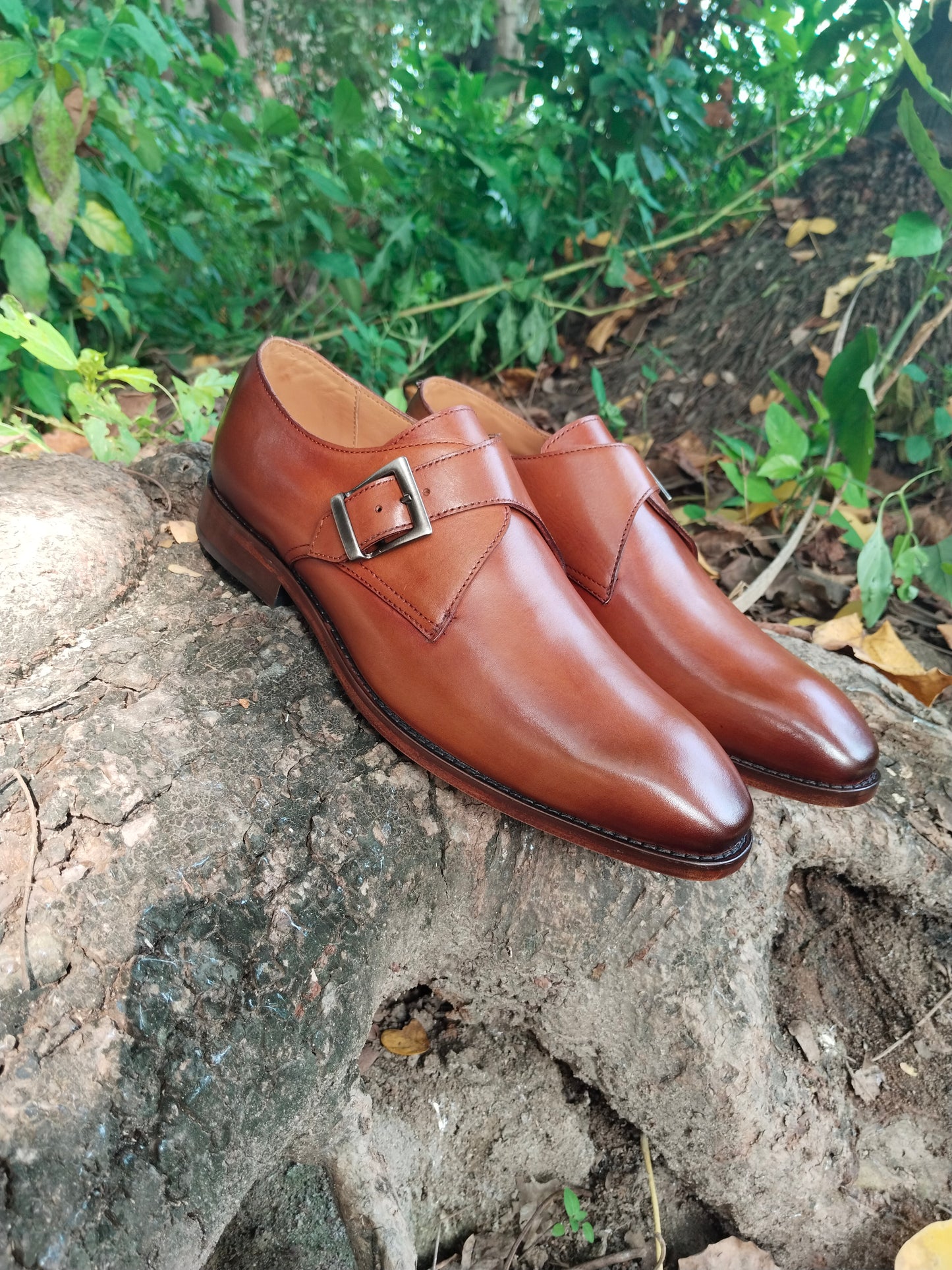 Italian Shaped  Single Monk In Patina Finished