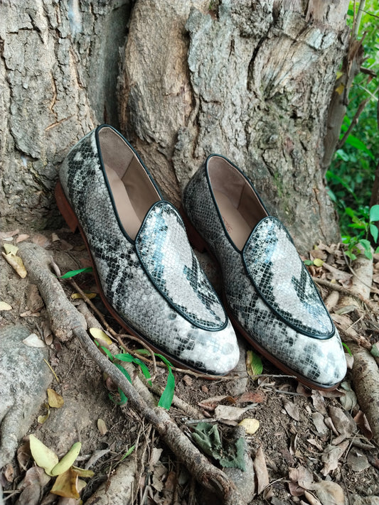 Belgian Loafer Snake Printed Leather LIMITED EDITION