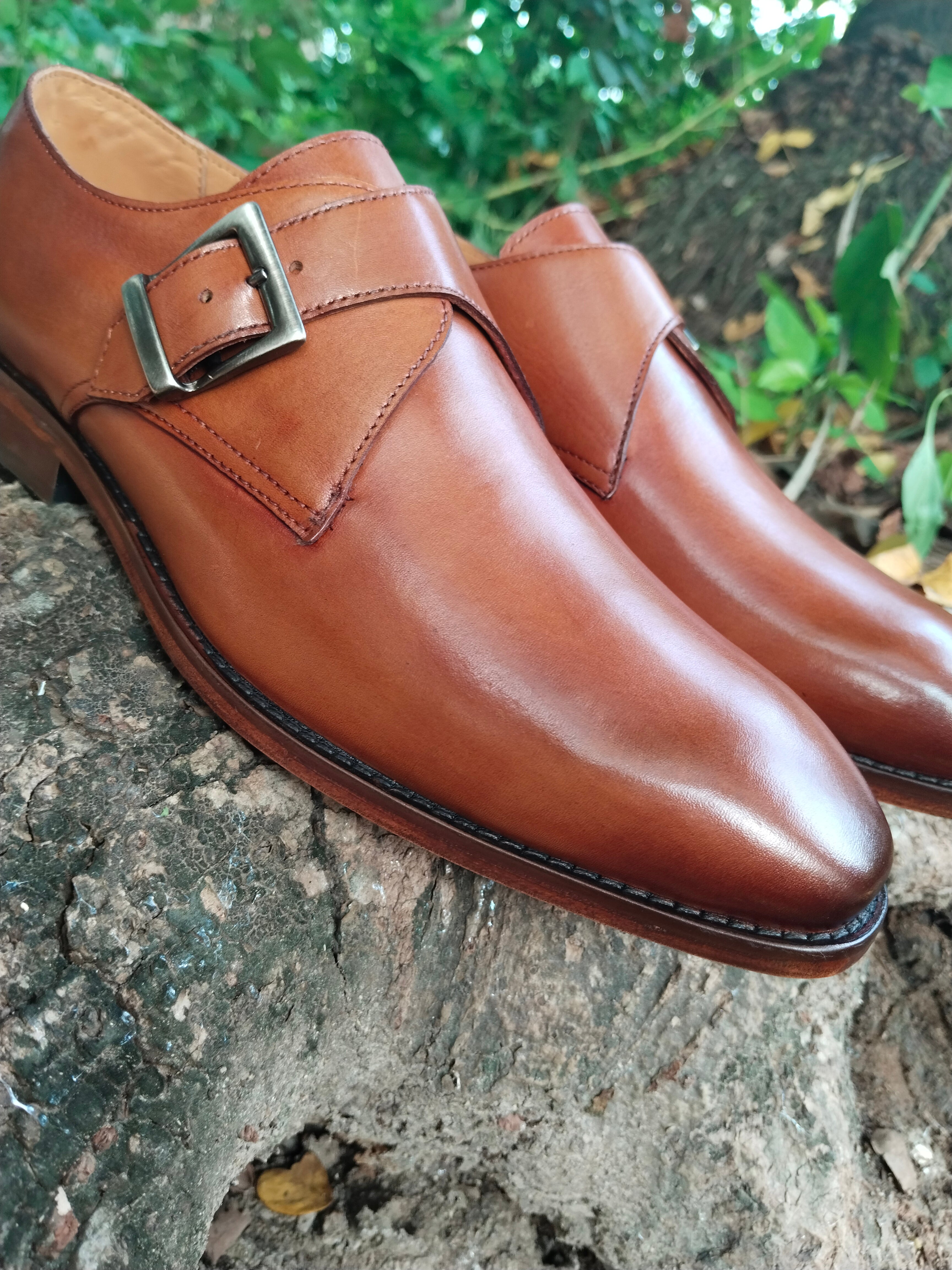 Italian Shaped  Single Monk In Patina Finished