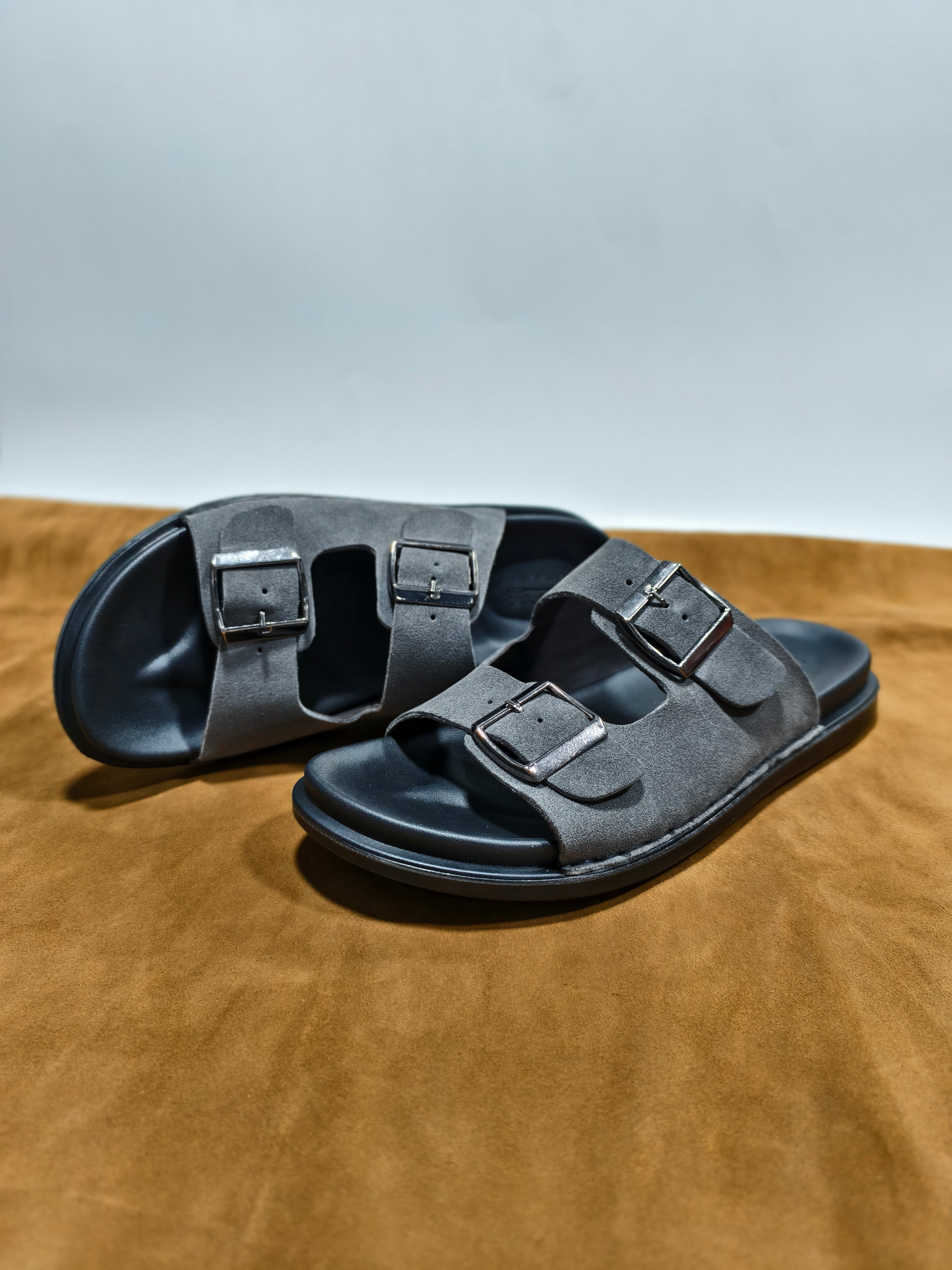 Belt -30 Grey Suede
