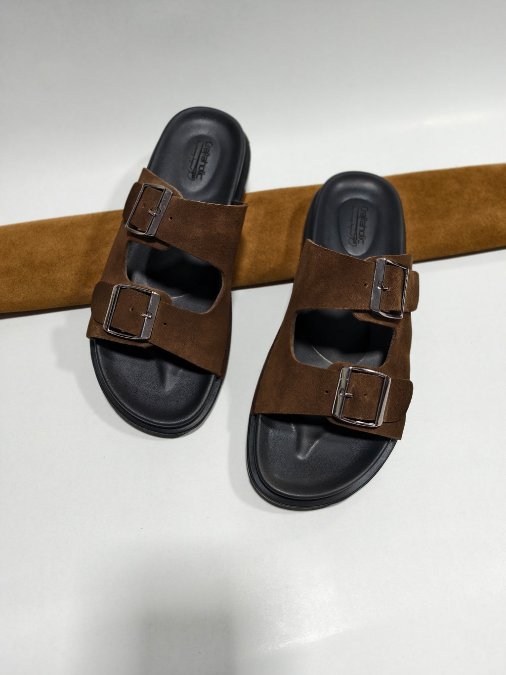Belt -30 Suede Brown