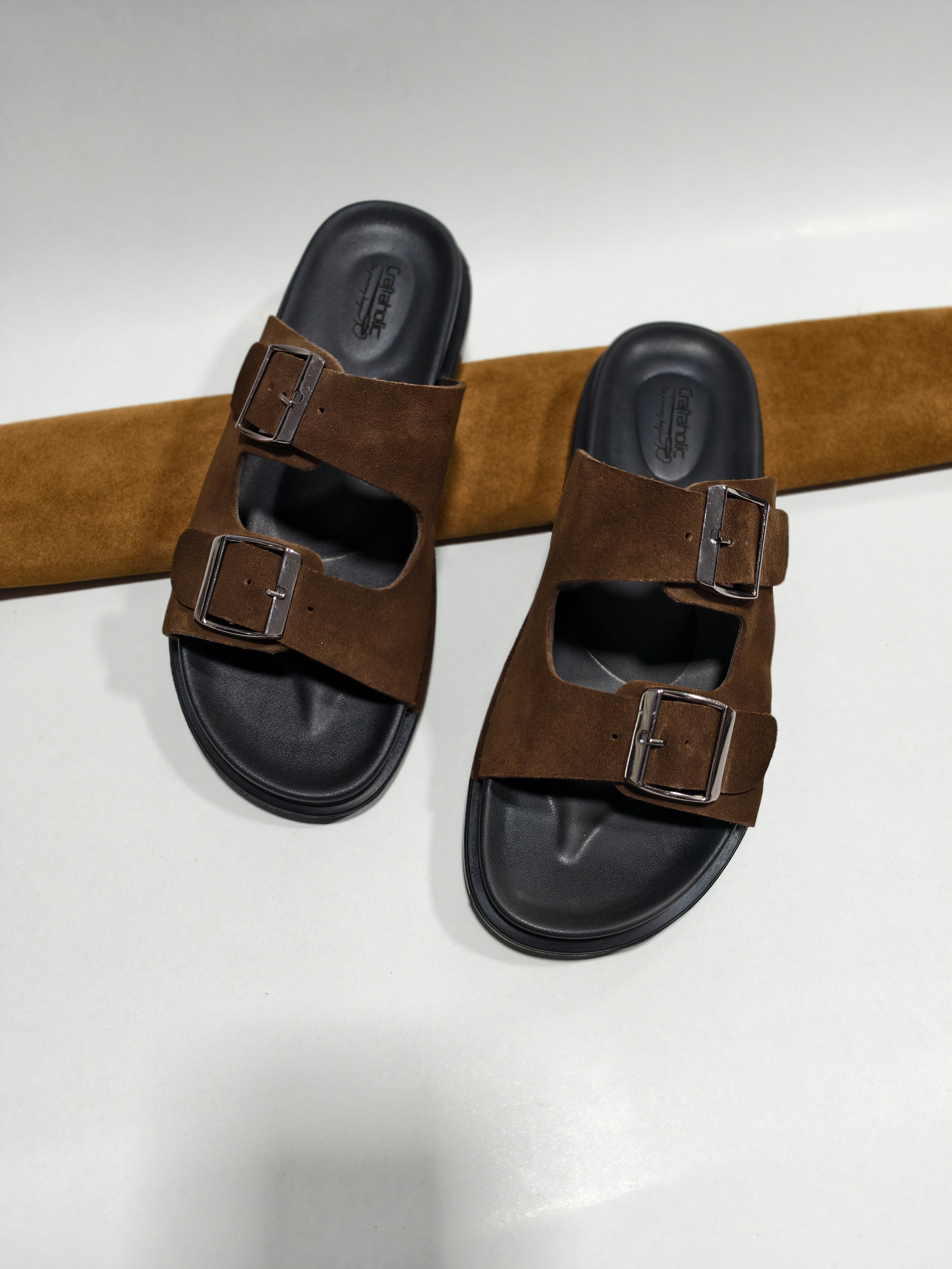 Belt -30 Suede Brown