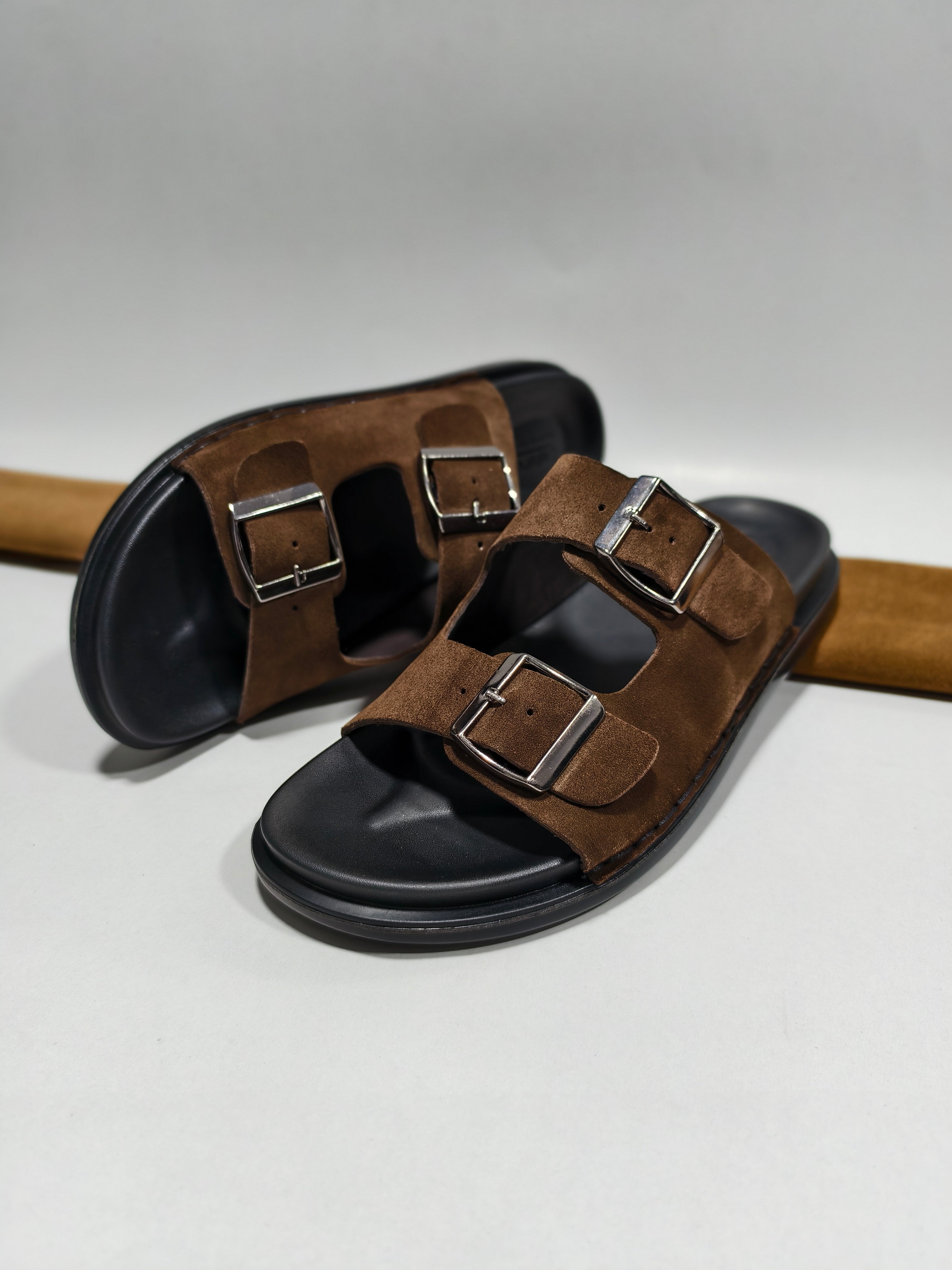 Belt -30 Suede Brown