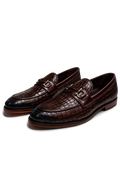 Loafer with Croco print and Buckle