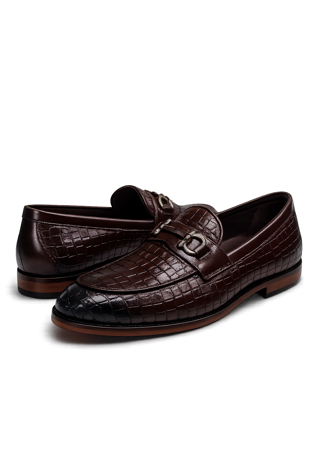 Loafer with Croco print and Buckle