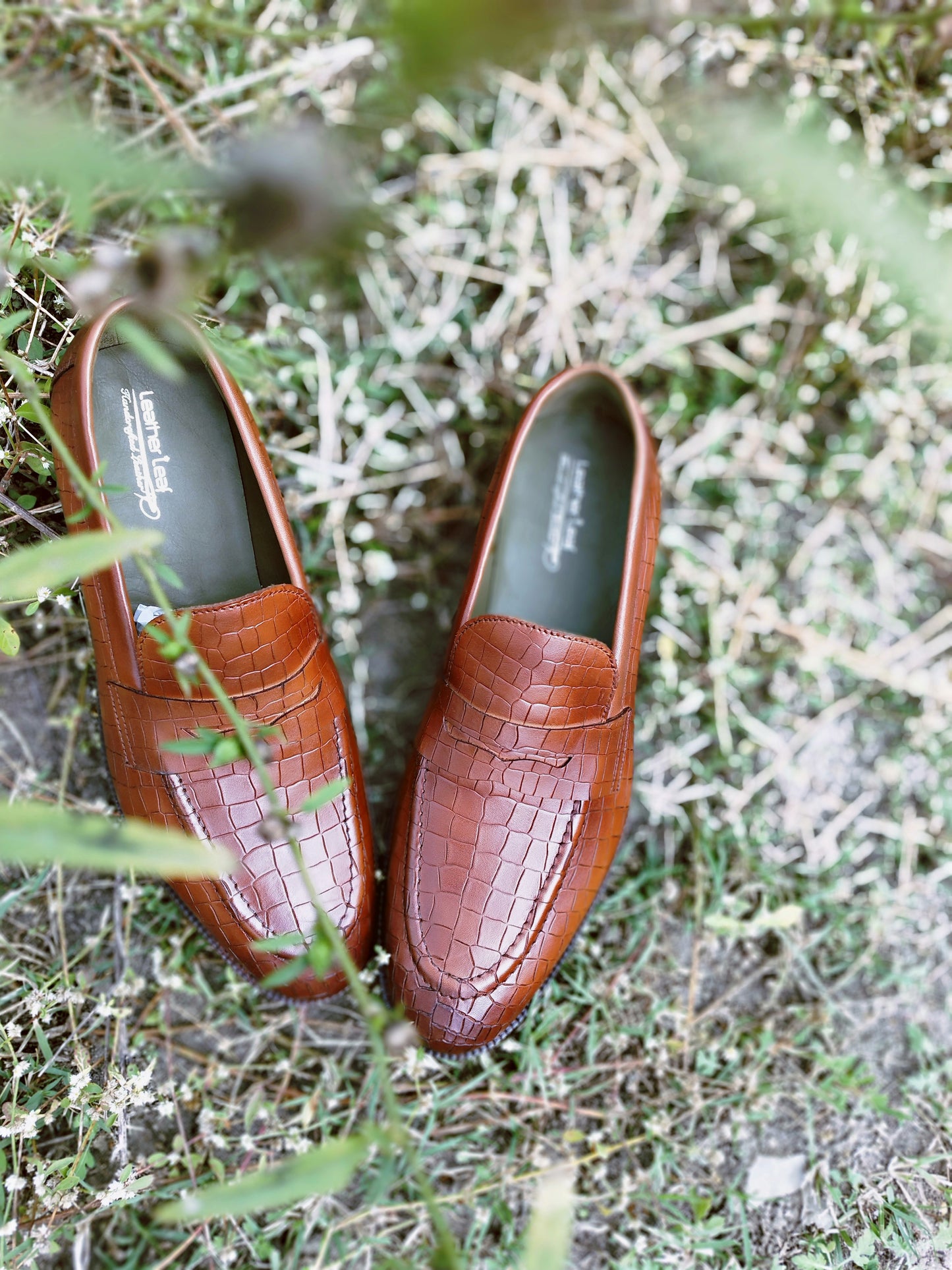 Penny Loafer with Crocodile Print