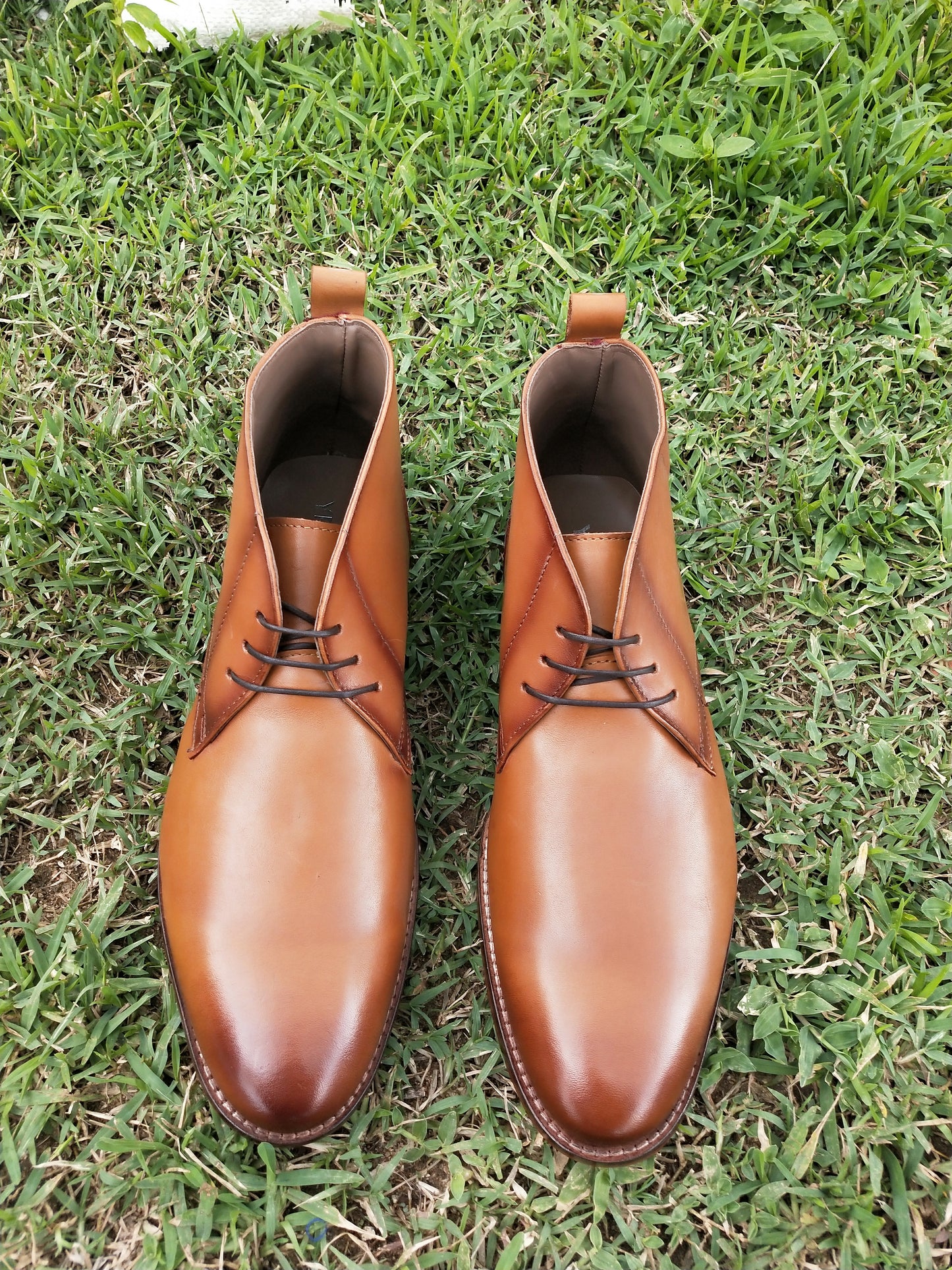 Chukka Boot-TAN Color in Leather Sole